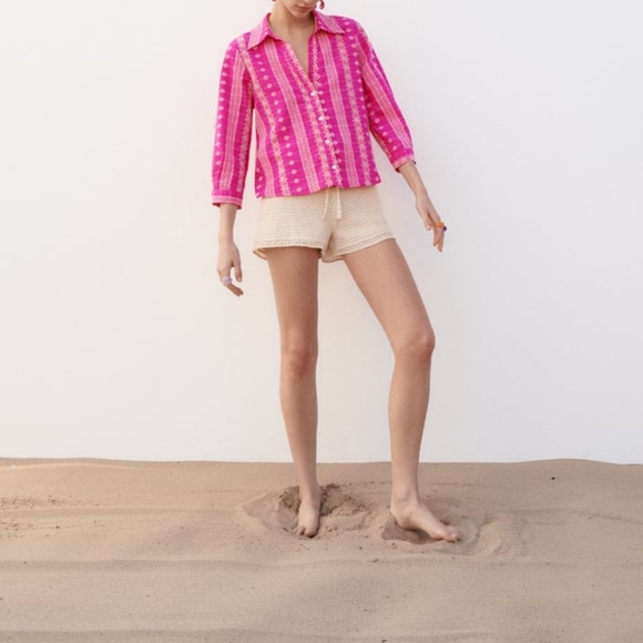 NWT Zara Limited Edition EMBROIDERY SHIRT - Picture 4 of 11